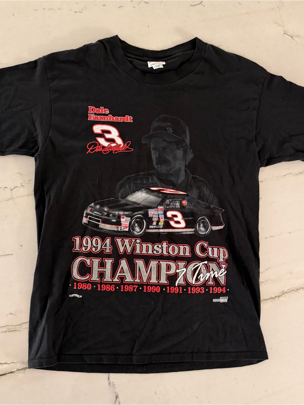 Vintage Dale Earnhardt Winston Cup Champions T-Shirt Nutmeg 1994 Nascar XL USA